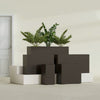 Potsdam Extra Large Long Rectangle Fiberglass Planter - 60 in x 16 in x 32 in - Matte Brown - Matte Brown,60 in x 16 in x 32 in