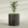 Rio Grande Large Round Fiberglass Planter - 30 in x 30 in x 32 in - Matte Brown - Matte Brown,30 in x 30 in x 32 in
