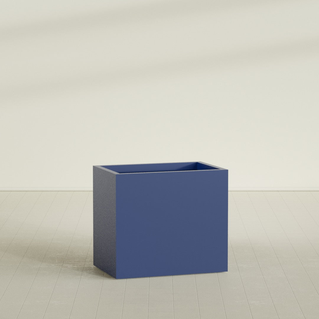 Brisbane Large Rectangle Fiberglass Planter - 36 in x 24 in x 32 in - Matte Cobalt Blue - Matte Cobalt Blue,36 in x 24 in x 32 in