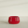 Short Hayden Small Round Fiberglass Planter - 16 in x 16 in x 8 in - Gloss Red - Gloss Red,16 in x 16 in x 8 in