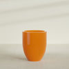 Valencia Large Round Fiberglass Planter - 27 in x 27 in x 31 in - Gloss Tangerine - Gloss Tangerine,27 in x 27 in x 31 in