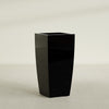 Toulan Large Tall Tapered Square Fiberglass Planter - 20 in x 20 in x 42 in - Gloss Black - Gloss Black,20 in x 20 in x 42 in