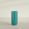 Saint Tropez Large Tall Round Fiberglass Planter - 20 in x 20 in x 43 in - Satin Sea Foam - Satin Sea Foam,20 in x 20 in x 43 in