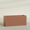 Brisbane Extra Large Long Rectangle Fiberglass Planter - 72 in x 24 in x 32 in - Matte Terracotta - Matte Terracotta,72 in x 24 in x 32 in