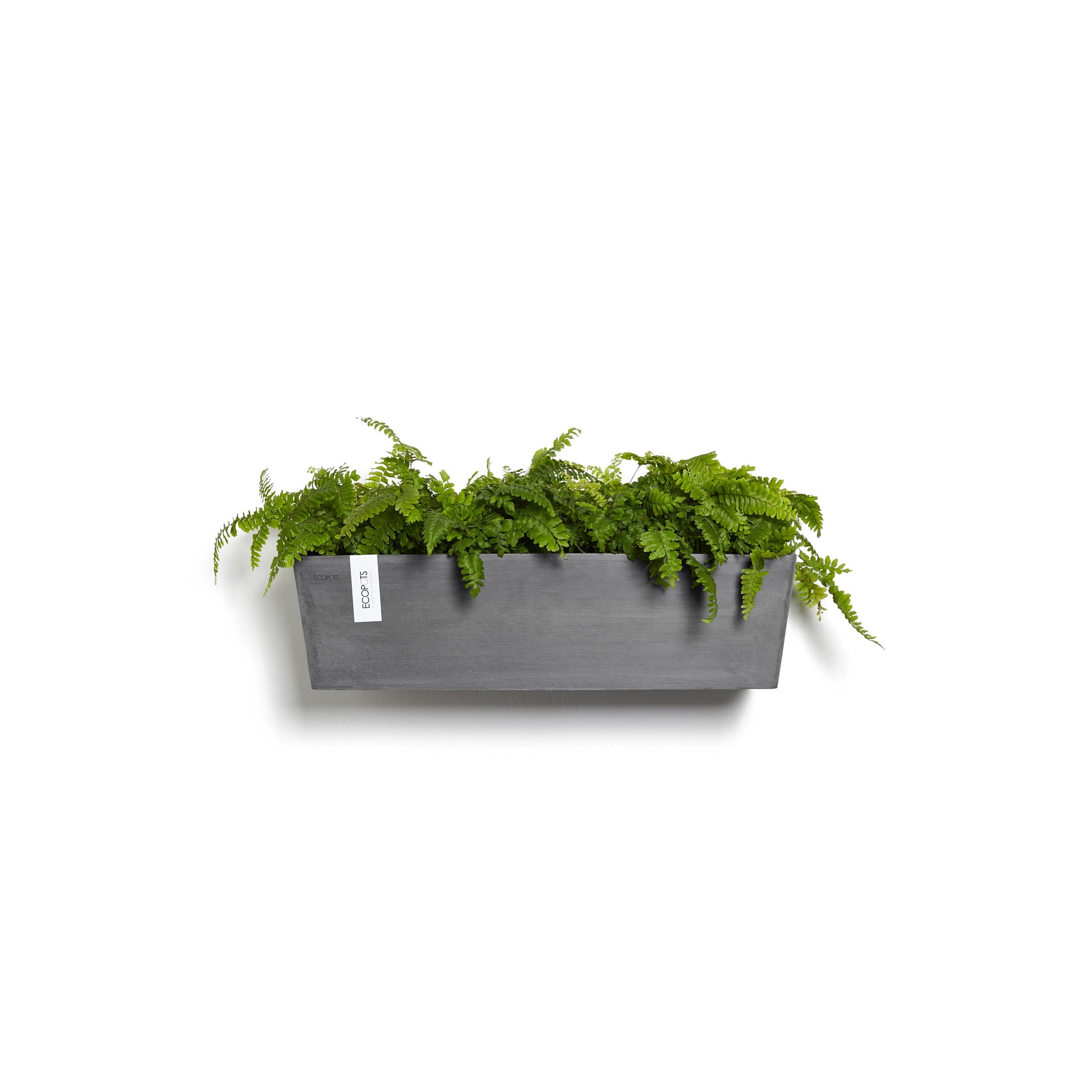 Manhattan Medium Rectangle Wall Planter - 21.75 in x 6.75 in x 6 in - Grey - Grey,21.75 in x 6.75 in x 6 in