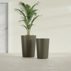 Tegel Medium Round Fiberglass Planter - 18 in x 18 in x 26 in - Matte Bronze - Matte Bronze,18 in x 18 in x 26 in