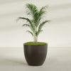 Wannsee Large Round Fiberglass Planter - 44 in x 44 in x 39 in - Matte Brown - Matte Brown,44 in x 44 in x 39 in