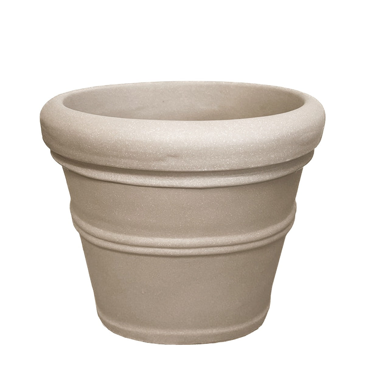 Medium Cylinder Plastic Planter - 27 in x 27 in x 21.5 in - Parchment - Parchment,27 in x 27 in x 21.5 in - Parchment,27 in x 27 in x 21.5 in