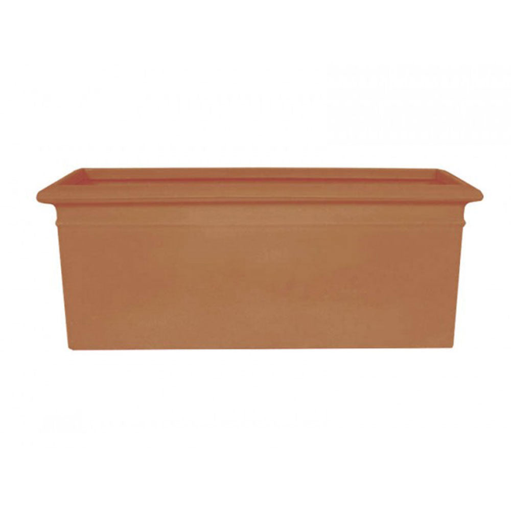 Curbside Large Rectangular Plastic Planter - 30.3 in x 12.3 in x 10.8 in - Terracotta - Terracotta,30.3 in x 12.3 in x 10.8 in