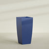Toulan Extra Large Tall Tapered Square Fiberglass Planter - 28 in x 28 in x 60 in - Matte Cobalt Blue - Matte Cobalt Blue,28 in x 28 in x 60 in
