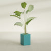 Tolga Medium Rectangle Fiberglass Planter - 16 in x 16 in x 24 in - Satin Sea Foam - Satin Sea Foam,16 in x 16 in x 24 in