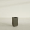 Toulan Medium Tall Tapered Square Fiberglass Planter - 12 in x 12 in x 22 in - Matte Bronze - Matte Bronze,12 in x 12 in x 22 in