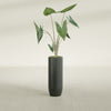 Saint Tropez Large Tall Round Fiberglass Planter - 12 in x 12 in x 32 in - Matte Charcoal - Matte Charcoal,12 in x 12 in x 32 in
