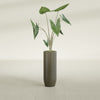 Saint Tropez Large Tall Round Fiberglass Planter - 12 in x 12 in x 32 in - Matte Bronze - Matte Bronze,12 in x 12 in x 32 in