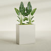 Darwin Large Rectangle Fiberglass Planter - 36 in x 24 in x 42 in - Satin Beige - Satin Beige,36 in x 24 in x 42 in