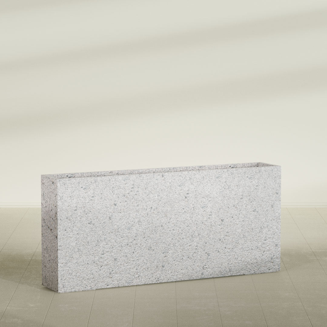ProTone Fiberglass Premium Finish Extra Large Rectangle Planter - 72 in x 12 in x 32 in - StoneLight - Pearlstone - StoneLight - Pearlstone,72 in x 12 in x 32 in