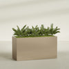 Brisbane Extra Large Long Rectangle Fiberglass Planter - 60 in x 24 in x 32 in - Metallic Gold - Metallic Gold,60 in x 24 in x 32 in