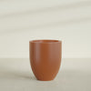 Valencia Large Round Fiberglass Planter - 27 in x 27 in x 31 in - Matte Terracotta - Matte Terracotta,27 in x 27 in x 31 in