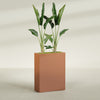 Amesbury Large Narrow Rectangle Fiberglass Planter - 24 in x 10 in x 32 in - Matte Terracotta - Matte Terracotta,24 in x 10 in x 32 in