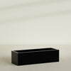Reade Small Tabletop Rectangle Fiberglass Planter - 18 in x 6.5 in x 5 in - Gloss Black - Gloss Black,18.5 in x 6.5 in x 5 in