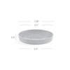 Small Round Saucer - 7 in x 7 in x 1 in - Dark Grey - Dark Grey,7 in x 7 in x 1 in