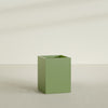 Brisbane Large Rectangle Fiberglass Planter - 24 in x 24 in x 32 in - Satin Green - Satin Green,24 in x 24 in x 32 in