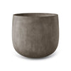 Mondo Large Planter – River Stone Finish – Fiberglass Indoor/Outdoor and Weather-Resistant Round Planter (19.8" D x 19" H Exterior, 18.5" D x 18.5" H Interior) - River Stone,19.75 in x 19.75 in x 19 in