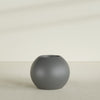 Globe Large Sphere Fiberglass Planter - 30 in x 30 in x 24 in - Metallic Gunmetal - Metallic Gunmetal,30 in x 30 in x 24 in