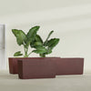 Tapered Rectangle - 48in x 12in x 18in - Weathered Steel - Rust - Weathered Steel - Rust,48 in x 12 in x 18 in