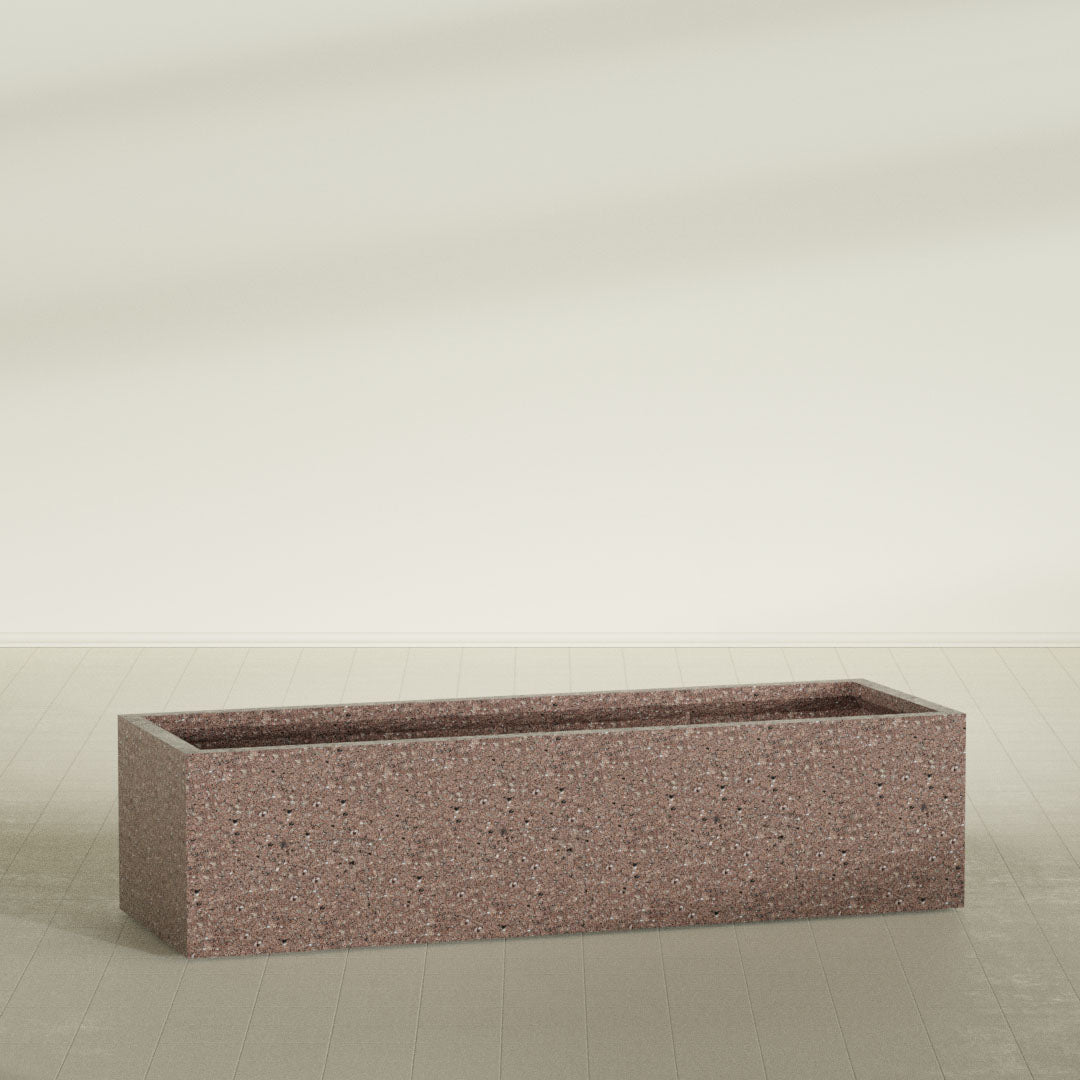 ProTone Fiberglass Premium Finish Extra Large Rectangle Planter - 72 in x 24 in x 18 in - StoneLight - Sunstone - StoneLight - Sunstone,72 in x 24 in x 18 in