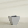 Lima Medium Tapered Square Fiberglass Planter - 24 in x 24 in x 24 in - Metallic Silver - Metallic Silver,24 in x 24 in x 24 in