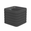 Slat Square with TruDrop™ Self-Watering - 22in x 22in x 19.6in - Caviar Black - Caviar Black,22in x 22in x 19.6in
