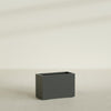 Tolga Large Rectangle Fiberglass Planter - 36 in x 16 in x 24 in - Matte Charcoal - Matte Charcoal,36 in x 16 in x 24 in