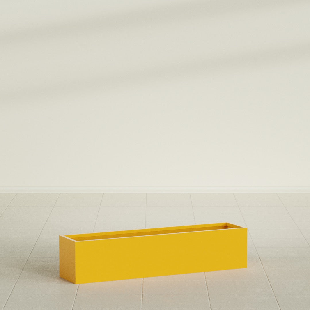Monaco Rectangle - 32in x 7in x 7 - Gloss Saffron - Gloss Saffron,32 in x 7 in x 7 in