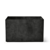 Semplito Rectangular Planter – Grey Stone Finish – Fiberglass Indoor/Outdoor and Weather-Resistant Large Planter (39.5" L x 19.75" W x 23.5" H Exterior, 39" L x 19.3" W Interior) - Grey Stone,39.3 in x 19.7 in x 23.6 in