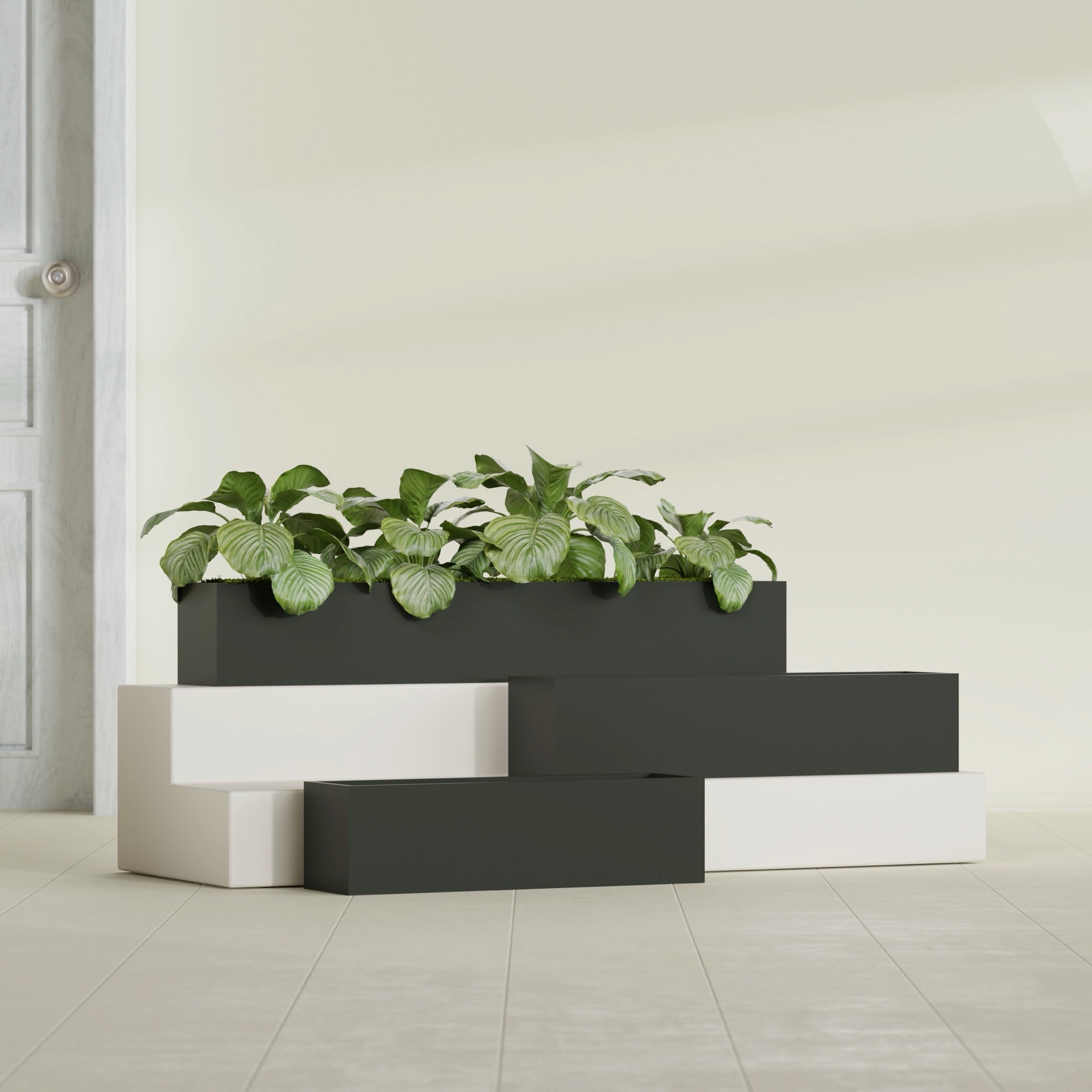 Monaco Rectangle - 44in x 7in x 7 - Matte Charcoal - Matte Charcoal,44 in x 7 in x 7 in
