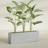 Tolga Extra Large Long Rectangle Fiberglass Planter - 72 in x 16 in x 24 in - Metallic Silver - Metallic Silver,72 in x 16 in x 24 in