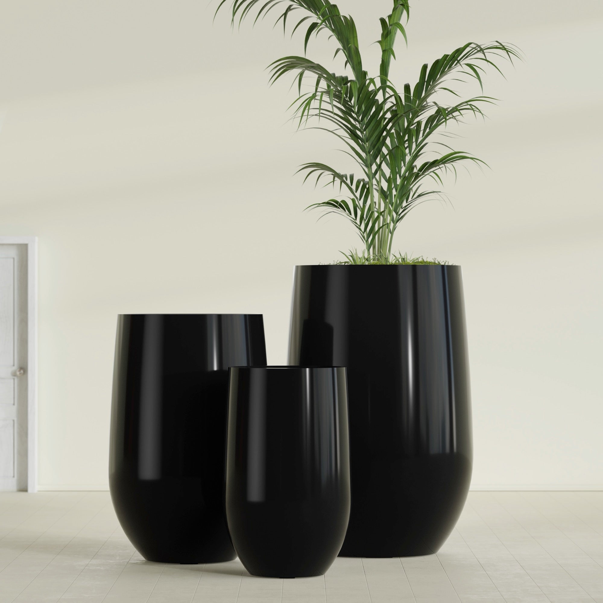 Westfield - 15in diam. x 24in - Gloss Black - Gloss Black,15 in diam. x 24 in H