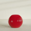 Globe Large Sphere Fiberglass Planter - 36 in x 36 in x 30 in - Gloss Red - Gloss Red,36 in x 36 in x 30 in