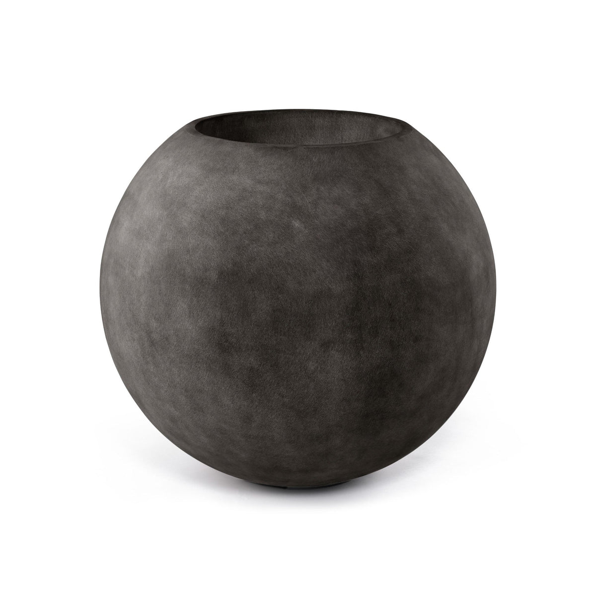 Orbo Globe Sphere Planter - 29.5 in x 29.5 in x 26.3 in - Brown Stone - Brown Stone,29.5 in diam. x 26.2 in