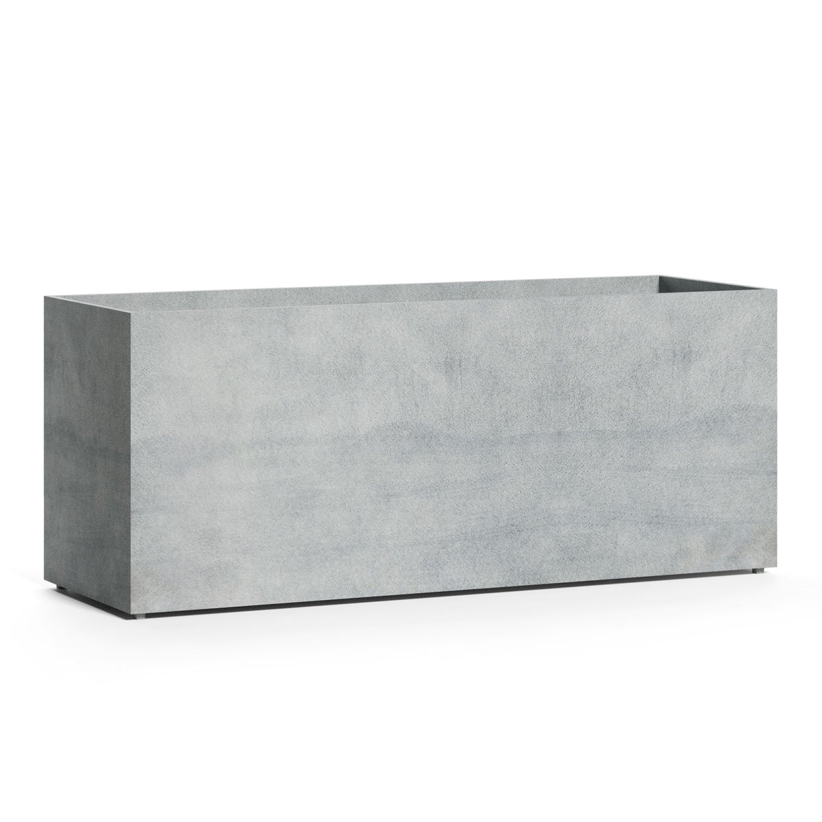 Semplito Grand Rectangular Planter – Concrete Stone Finish – Fiberglass Indoor/Outdoor, Weather-Resistant XL Planter (59" L x 19.75" W x 23.5" H Exterior, 58.7" L x 19.3" W Interior) - Concrete Stone,59 in x 19.7 in x 23.6 in