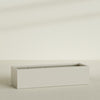 Torino Extra Large Wide Rectangle Fiberglass Planter - 72 in x 24 in x 18 in - Satin Beige - Satin Beige,72 in x 24 in x 18 in
