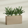 Milano Extra Large Narrow Rectangle Fiberglass Planter - 48 in x 10 in x 24 in - Metallic Gold - Metallic Gold,48 in x 10 in x 24 in