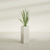 Delray Large Tall Rectangle Fiberglass Planter - 12 in x 12 in x 32 in - Satin Beige - Satin Beige,12 in x 12 in x 32 in