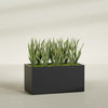 Granada Extra Large Long Rectangle Fiberglass Planter - 48 in x 24 in x 24 in - Matte Black - Matte Black,48 in x 24 in x 24 in