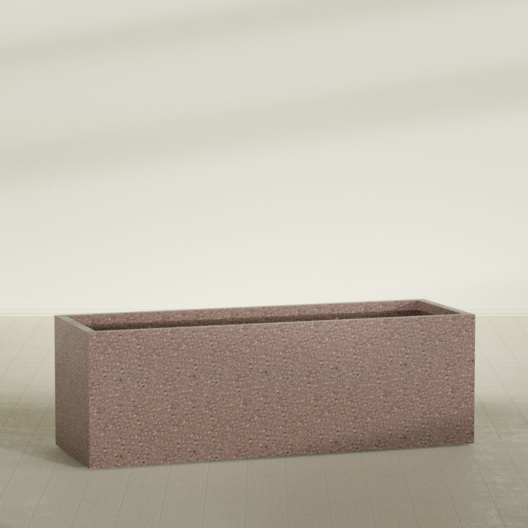 ProTone Fiberglass Premium Finish Extra Large Rectangle Planter - 72 in x 24 in x 24 in - StoneLight - Sunstone - StoneLight - Sunstone,72 in x 24 in x 24 in