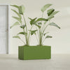 Badalona Large Tall Rectangle Fiberglass Planter - 39 in x 17 in x 17 in - Satin Green - Satin Green,39 in x 17 in x 17 in