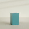 Darwin Large Tall Rectangle Fiberglass Planter - 24 in x 24 in x 42 in - Satin Sea Foam - Satin Sea Foam,24 in x 24 in x 42 in