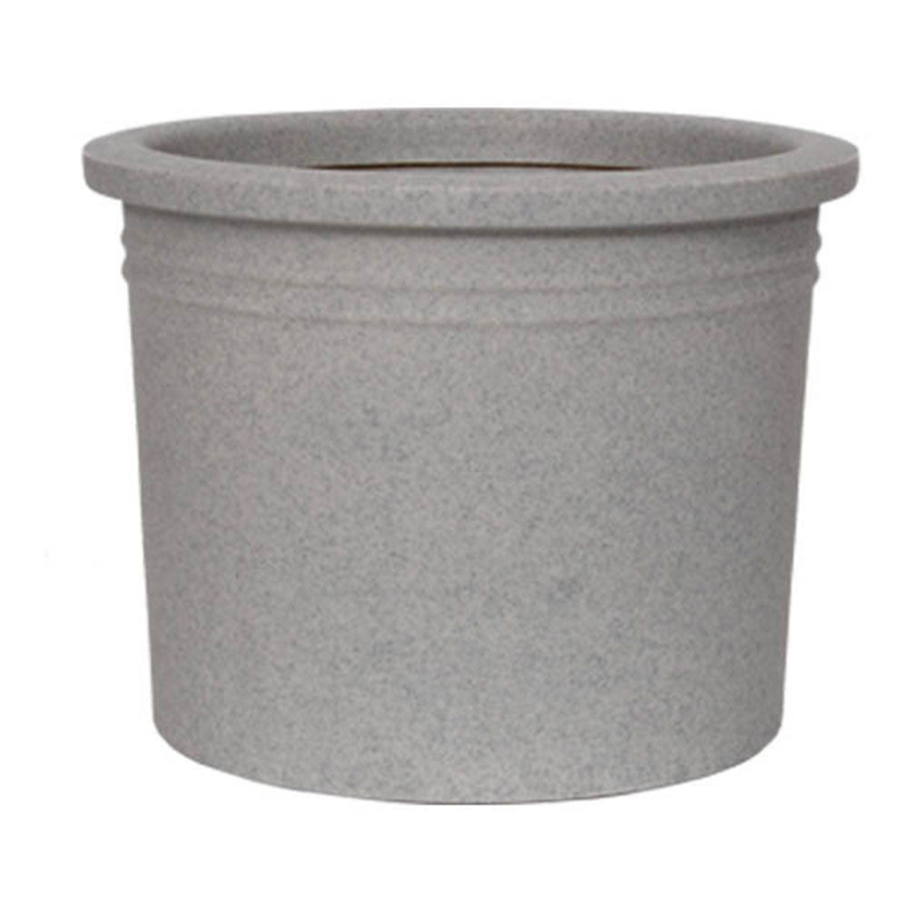Curbside Cylinder Round Plastic Planter - 36 in x 36 in x 24.8 in - Cement - Cement,36 in x 36 in x 24.8 in