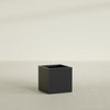 Montroy Medium Cube Square Fiberglass Planter - 24 in x 24 in x 24 in - Matte Black - Matte Black,24 in x 24 in x 24 in